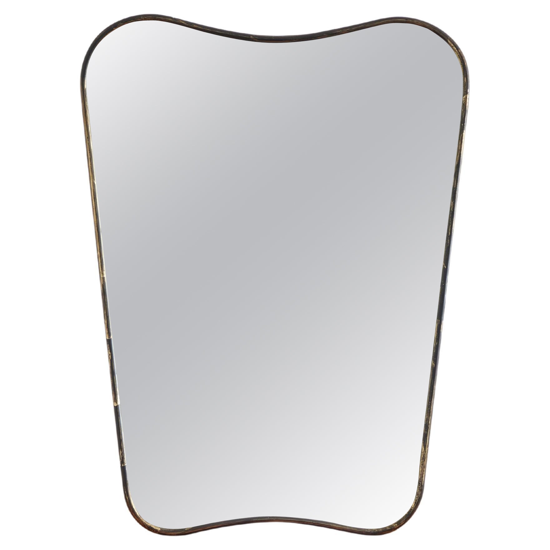 Specchio in ottone italiano