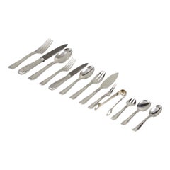 Puiforcat - Art Deco Cutlery Flatware Set Nice Sterling Silver - 192 Pieces