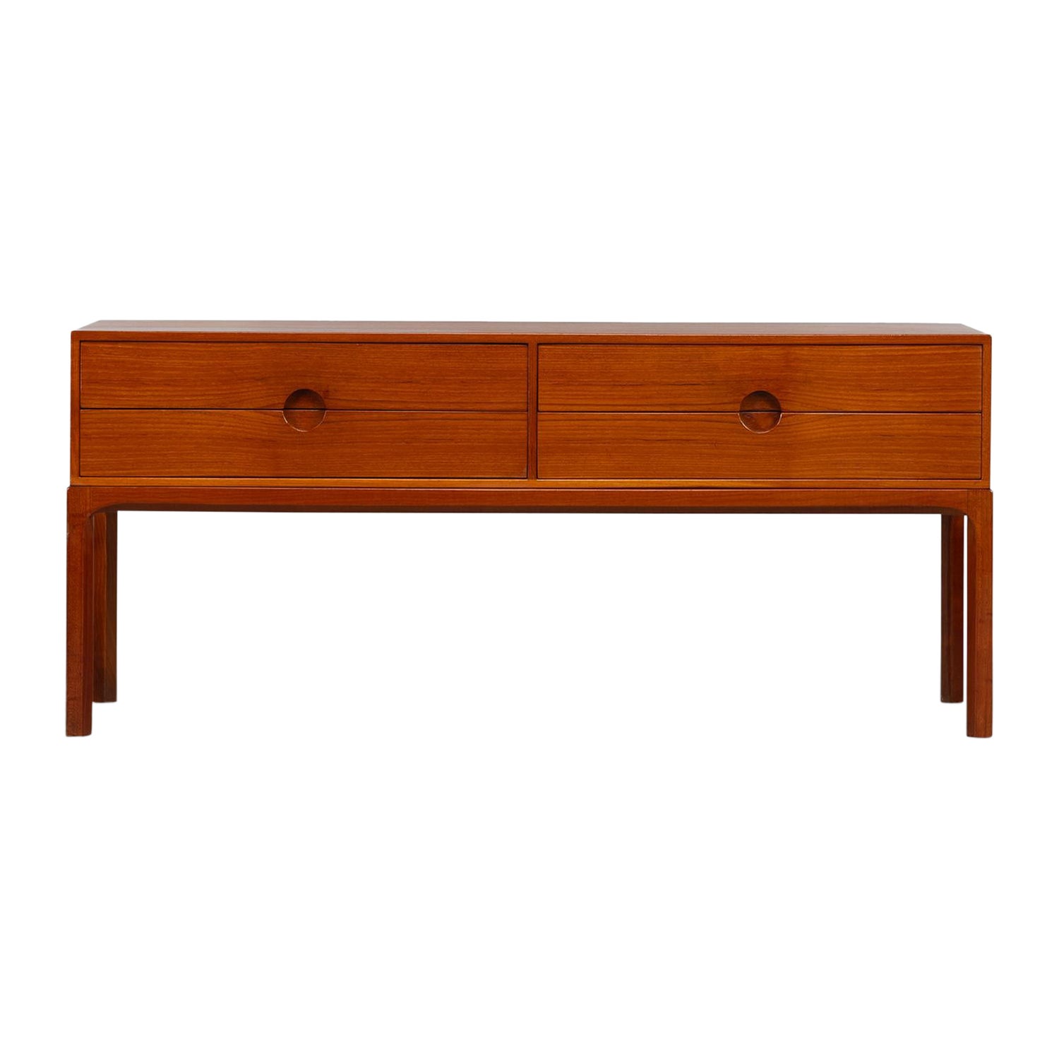 Buffet danois en teck n° 394 par Kai Kristiansen pour Aksel Kjersgaard, années 1950 