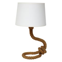 Petite Rope Table Lamp by Audoux Minnet - France 1960's