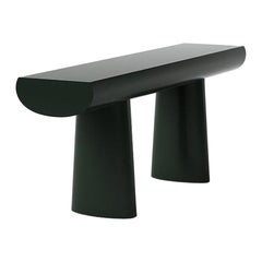 Aldo Bakker Wood Console Table, Dark Green Color by Karakter