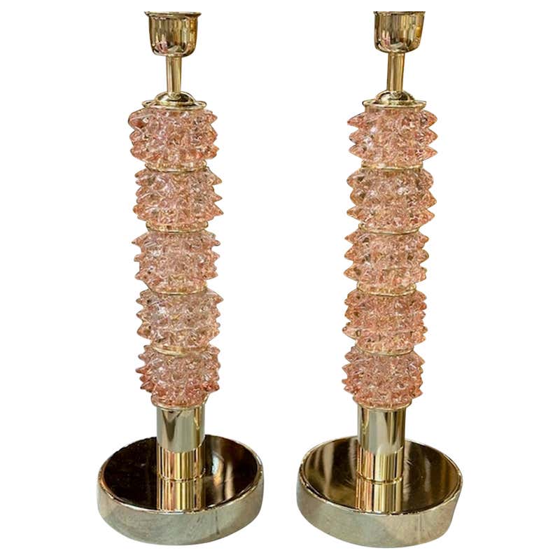 Vintage Pink Quartz Sculpture Lamps For Sale at 1stDibs | rose quartz ...