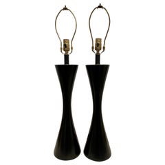 Retro Pair of Midcentury Style Palecek  Lamps