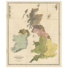Ethnographic Map of Great Britain and Ireland – Distribution of People, c.1860