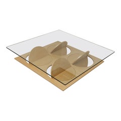 Oak Wood Moonsky Coffee Table by Ana Volante Studio