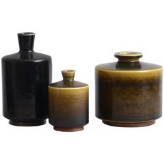 Three Vases by Berndt Friberg for Gustavsberg