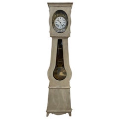 Vintage Early 20th Century Swedish Painted Grandfather Clock