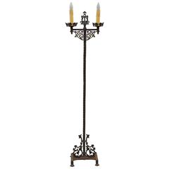 1920s Spanish Revival Torchiere Lamp