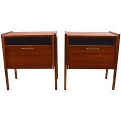 Pair of Jens Risom Nightstand End Tables