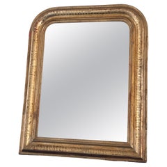 High Quality Antique Louis Philippe Giltwood Mirror France Late 19th Century