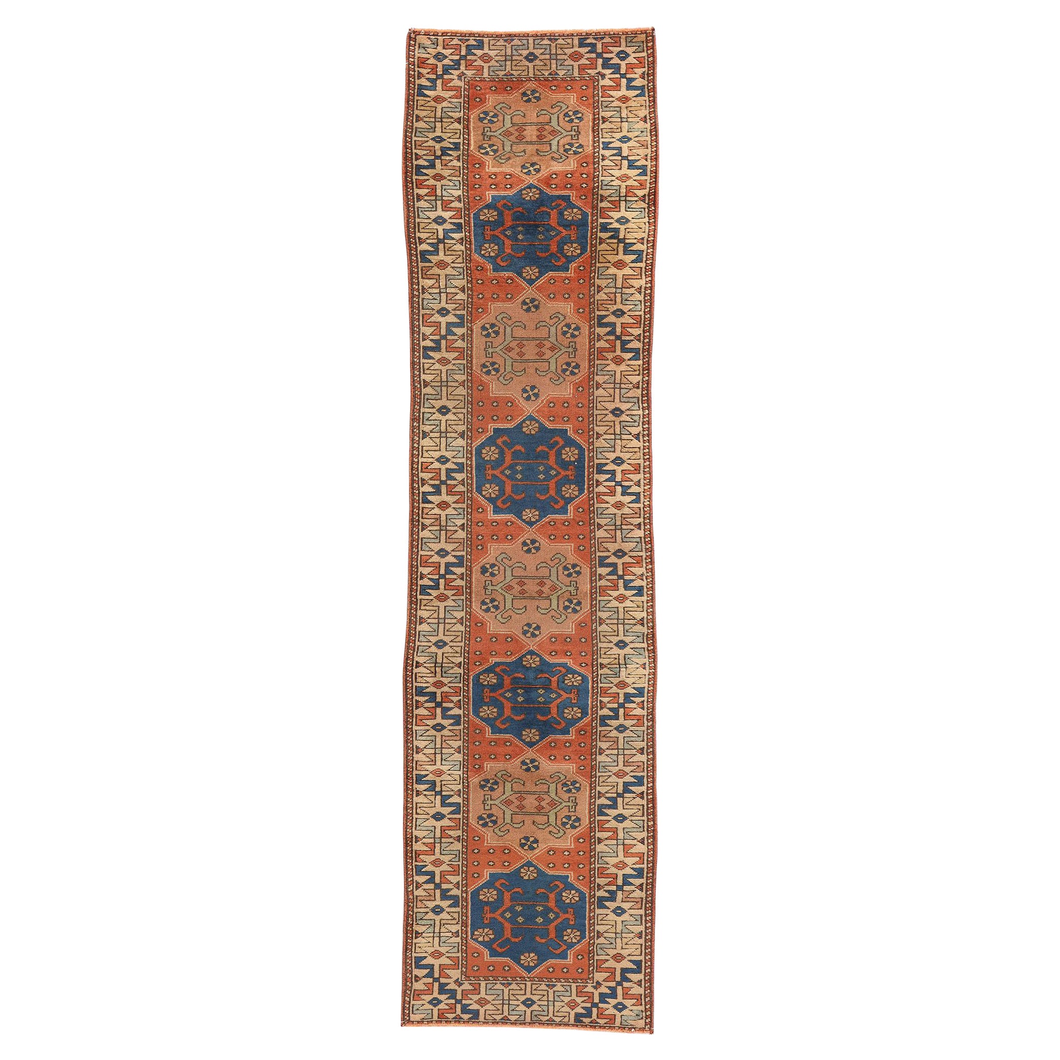 Vintage Red Persian Hamadan Rug Carpet Runner