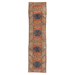 Retro Red Persian Hamadan Rug Carpet Runner