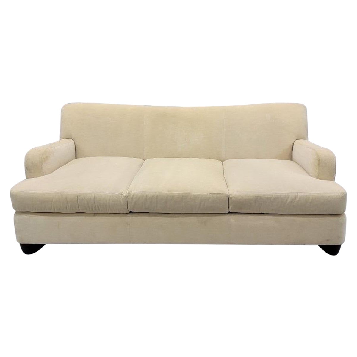 Vintage English Style Sofa by Barbara Barry Oval Collections For Henredon For Sale