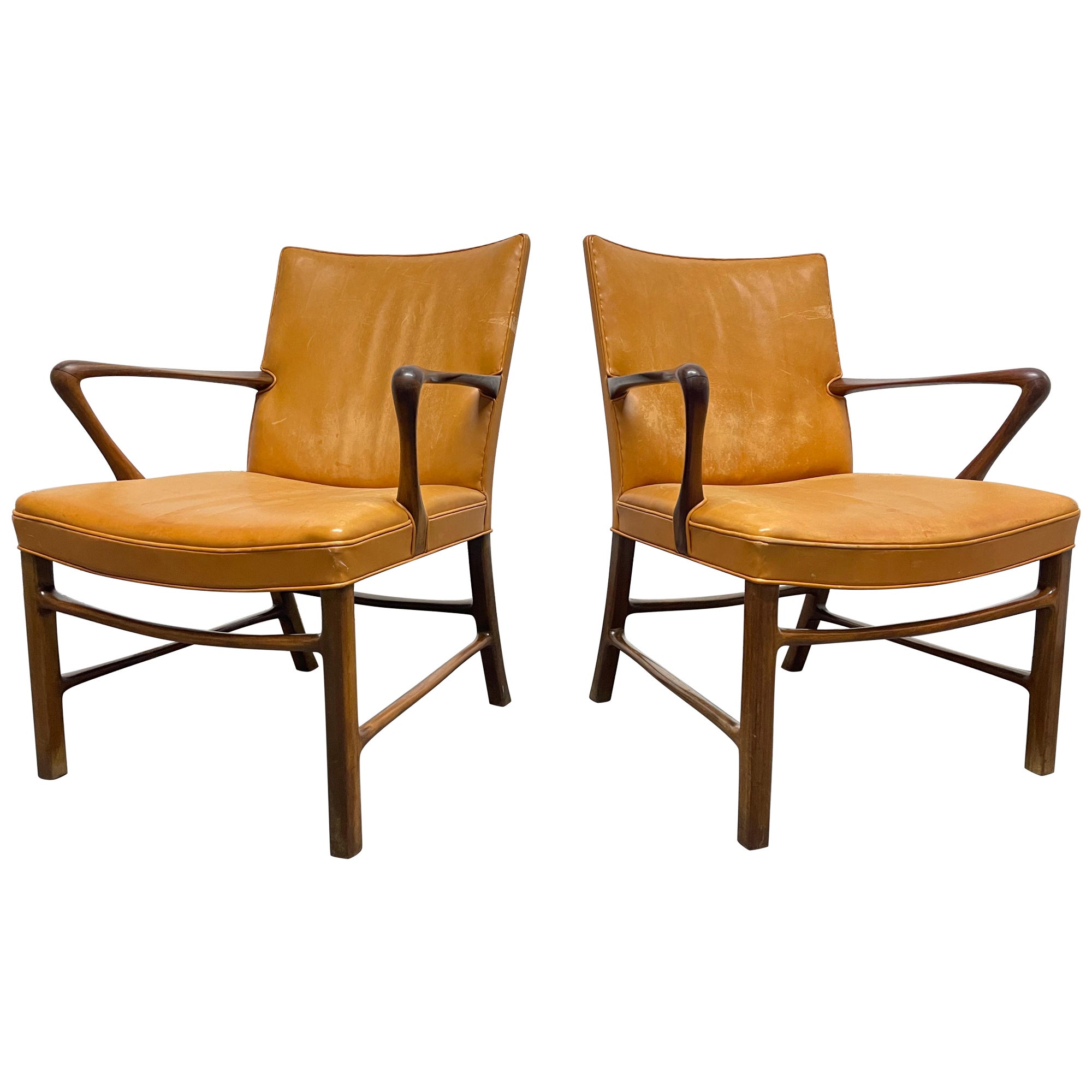 Pair Palle Suenson Armchairs for Jacob Kjaer