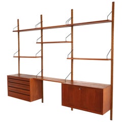 Large Vintage wall system by Poul Cadovius made in the 1960s