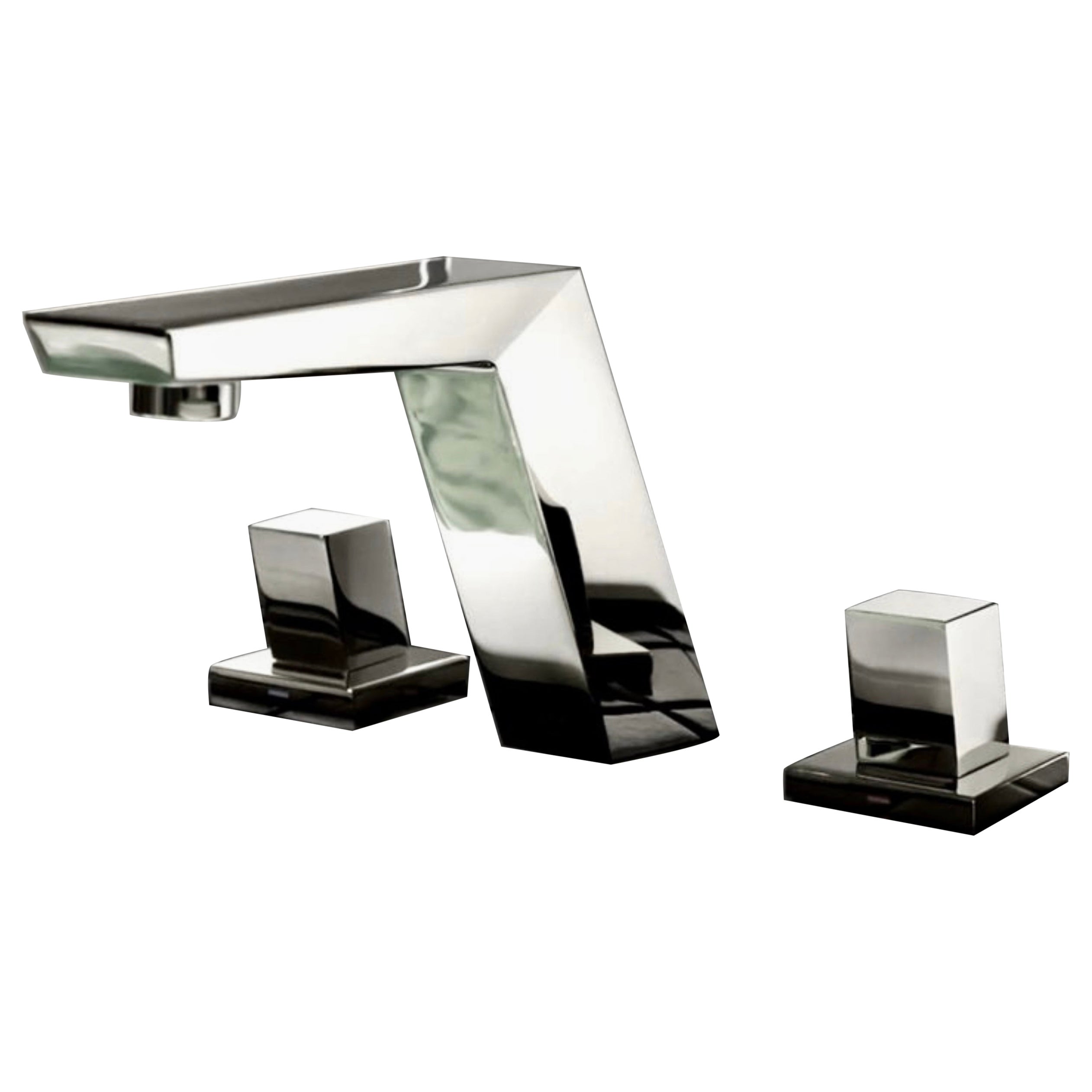 Grifería de lavabo de tres orificios para montaje en cubierta Dornbracht Supernova, 2009, Italia.