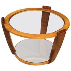 table basse en bois du 20e siècle, design italien, 1960