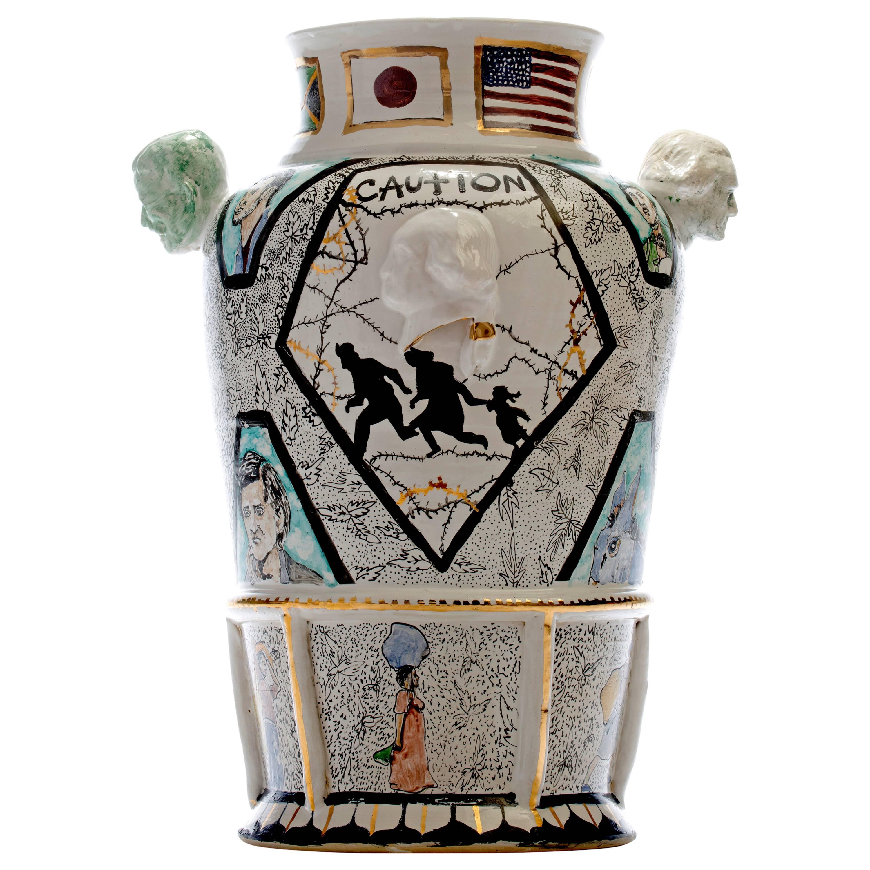 Century Vase III 'American Refuge' by Roberto Lugo