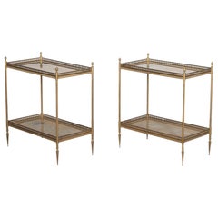 Pair of 20th Century Maison Jansen Brass Side Tables