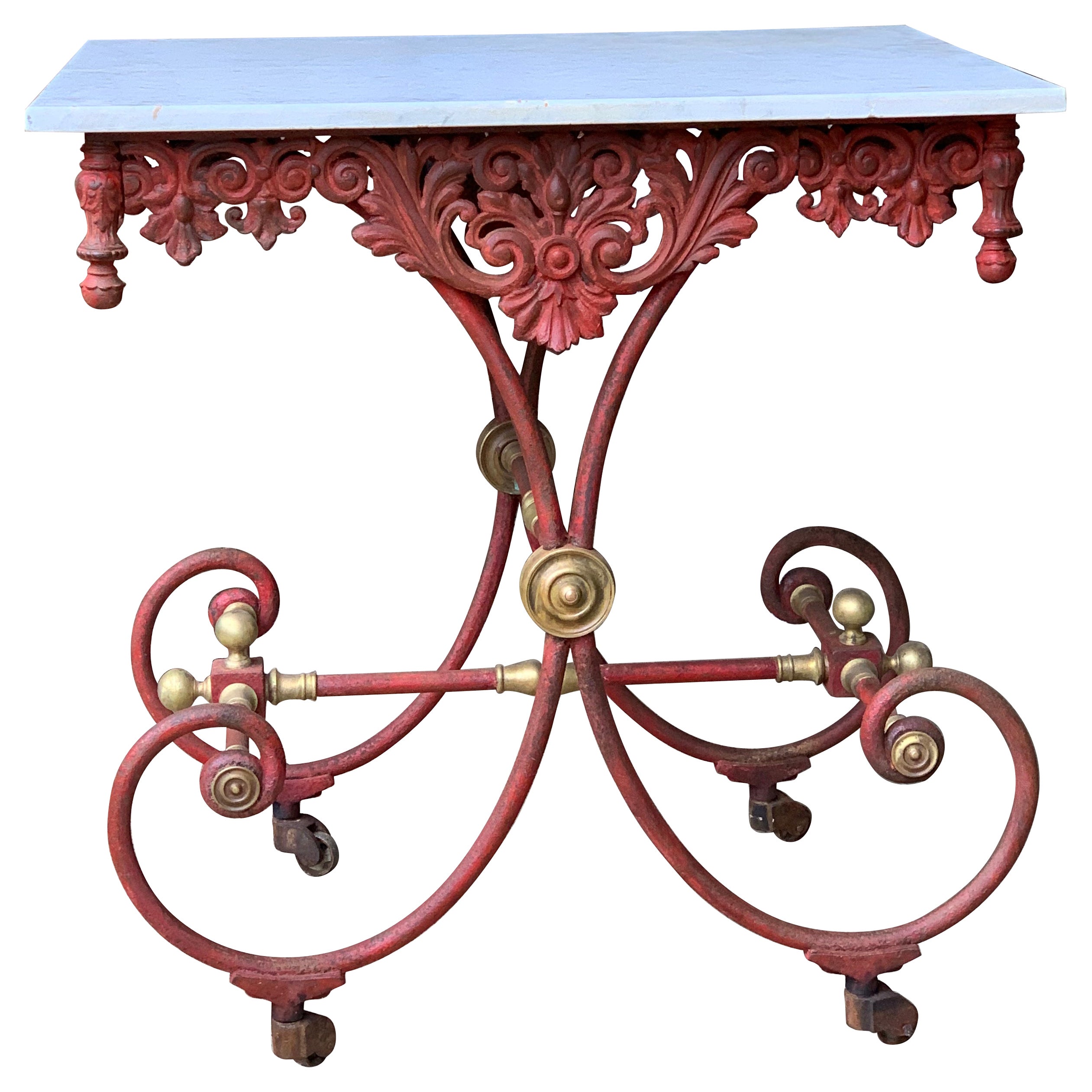 19th Century French Patisserie Table 