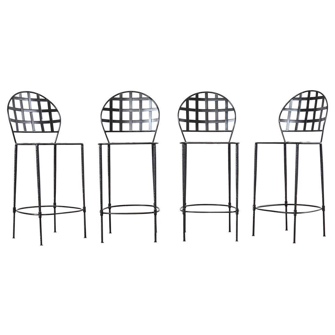 Set of Four Mario Papperzini Salterini Amalfi Style Barstools 