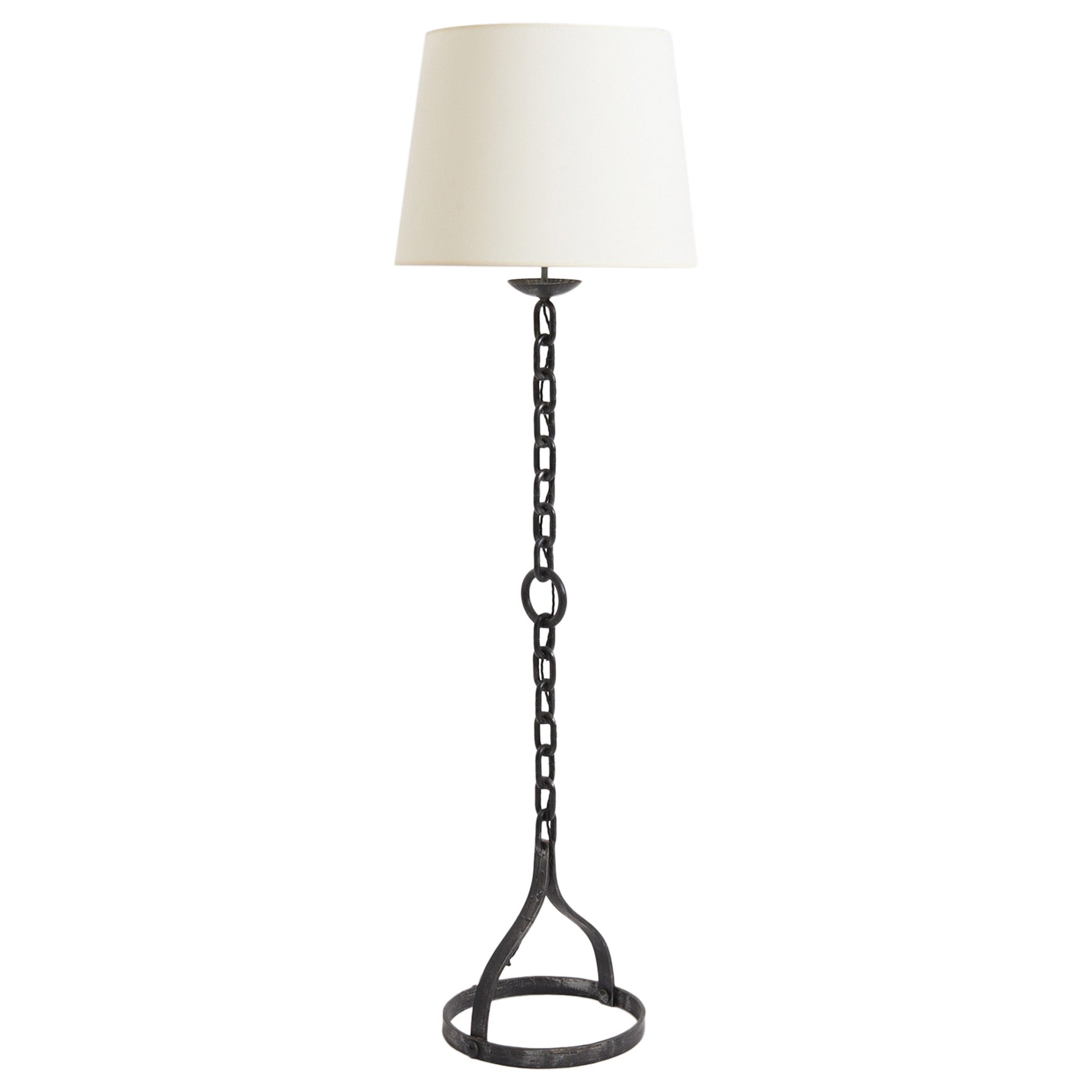 Mid-Century Chain Links Floor Lamp For Sale