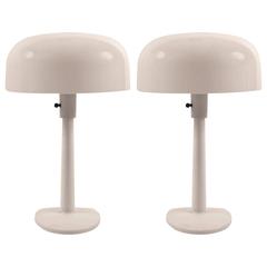 Pair of Thurston for Lightolier Mod Plastic Table Lamps