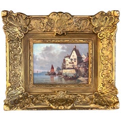 „European Cityscape on the Water“ von Charles Euphrasie Kuwasseg