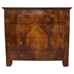 19th Century Book Matched Biedermeier Commode