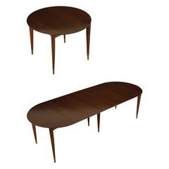 Gio Ponti for Singer & Sons #2135 Extendable Dining Table, c 1950, Refinished
