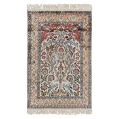 Rug & Kilim’s Persian style Rug in Beige with Floral Pictorial Patterns