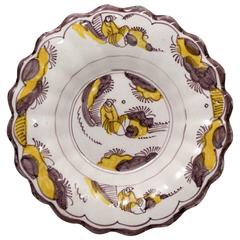 London Delftware Lobed Dish in the Ming Style Late 17th Century
