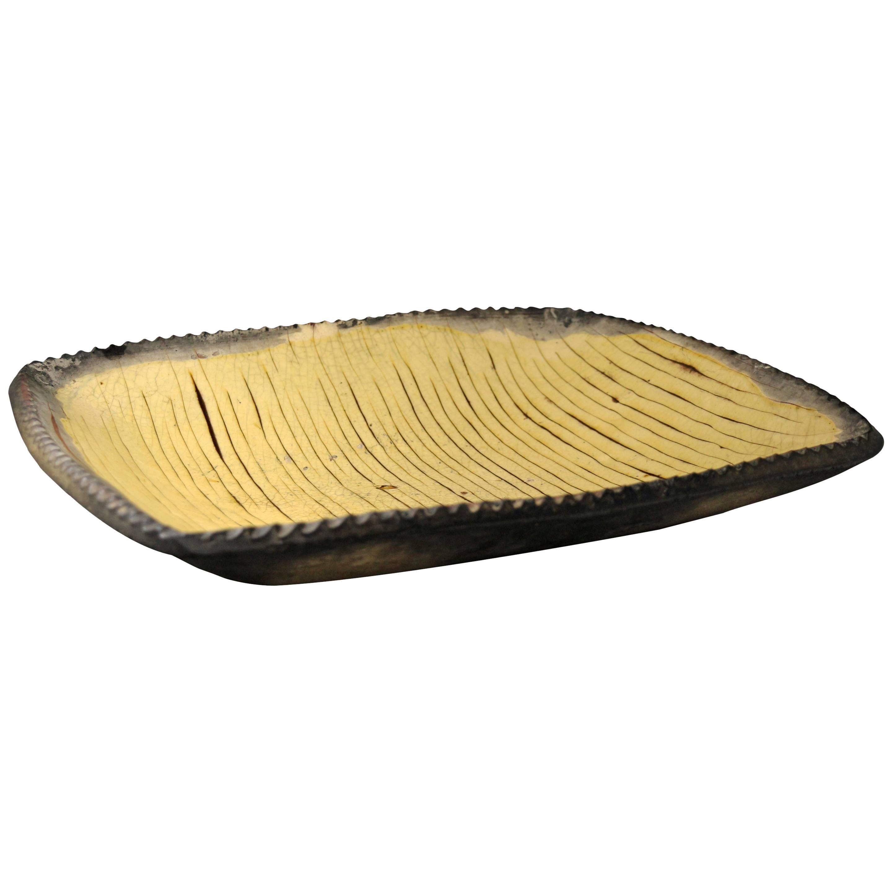 Late 18th Century Slipware Baking Loaf Dish English