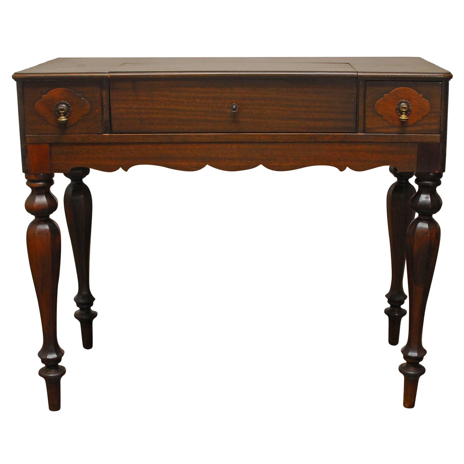 American Mahogany Desk at 1stdibs
