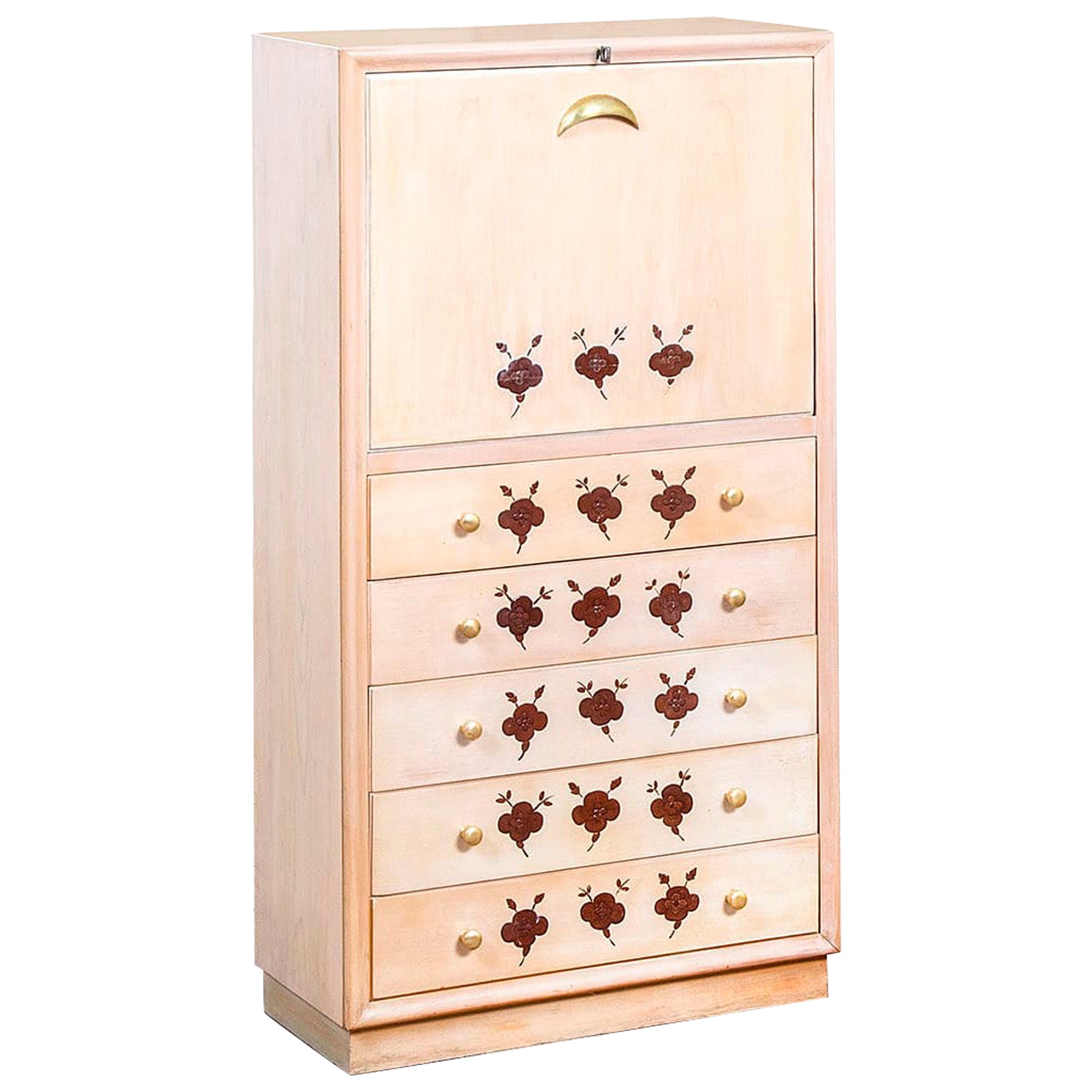 20th Century, Osvaldo Borsani Wooden Cabinet 40s