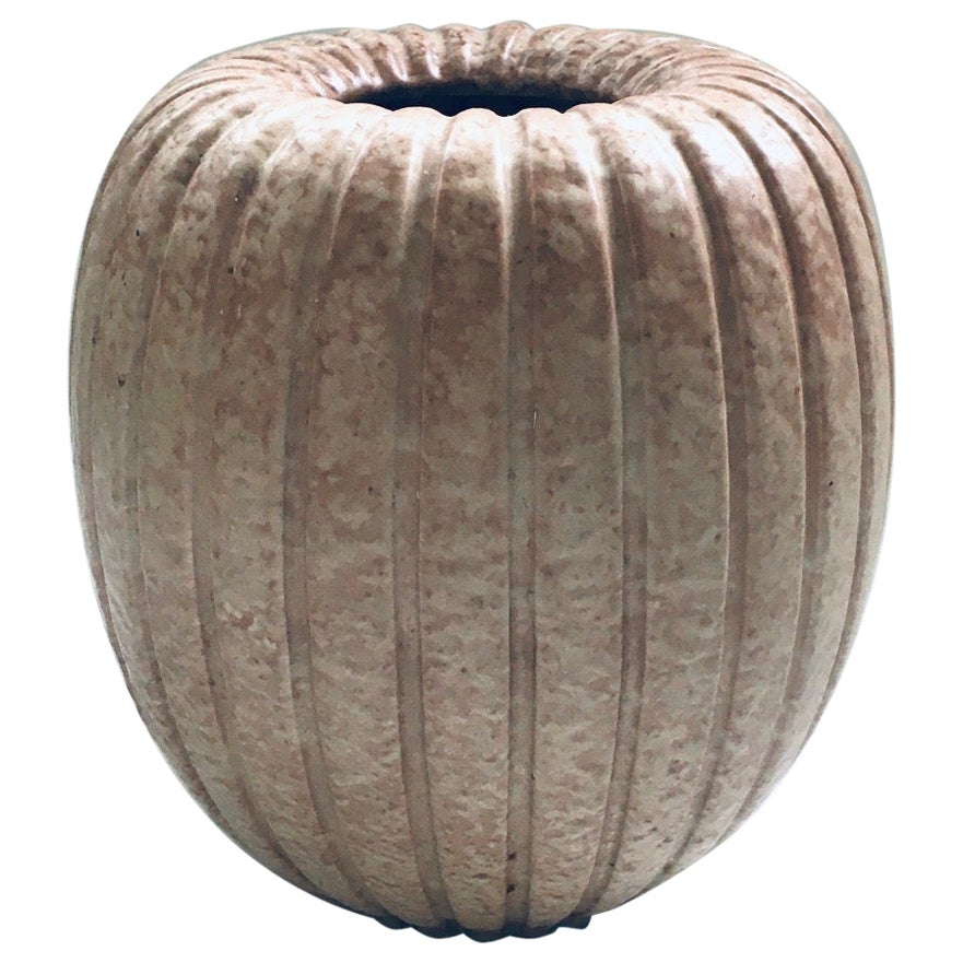 Vaso in ceramica artistica "AMBER" di Gouda Plateelbakkerij, Paesi Bassi, anni '50
