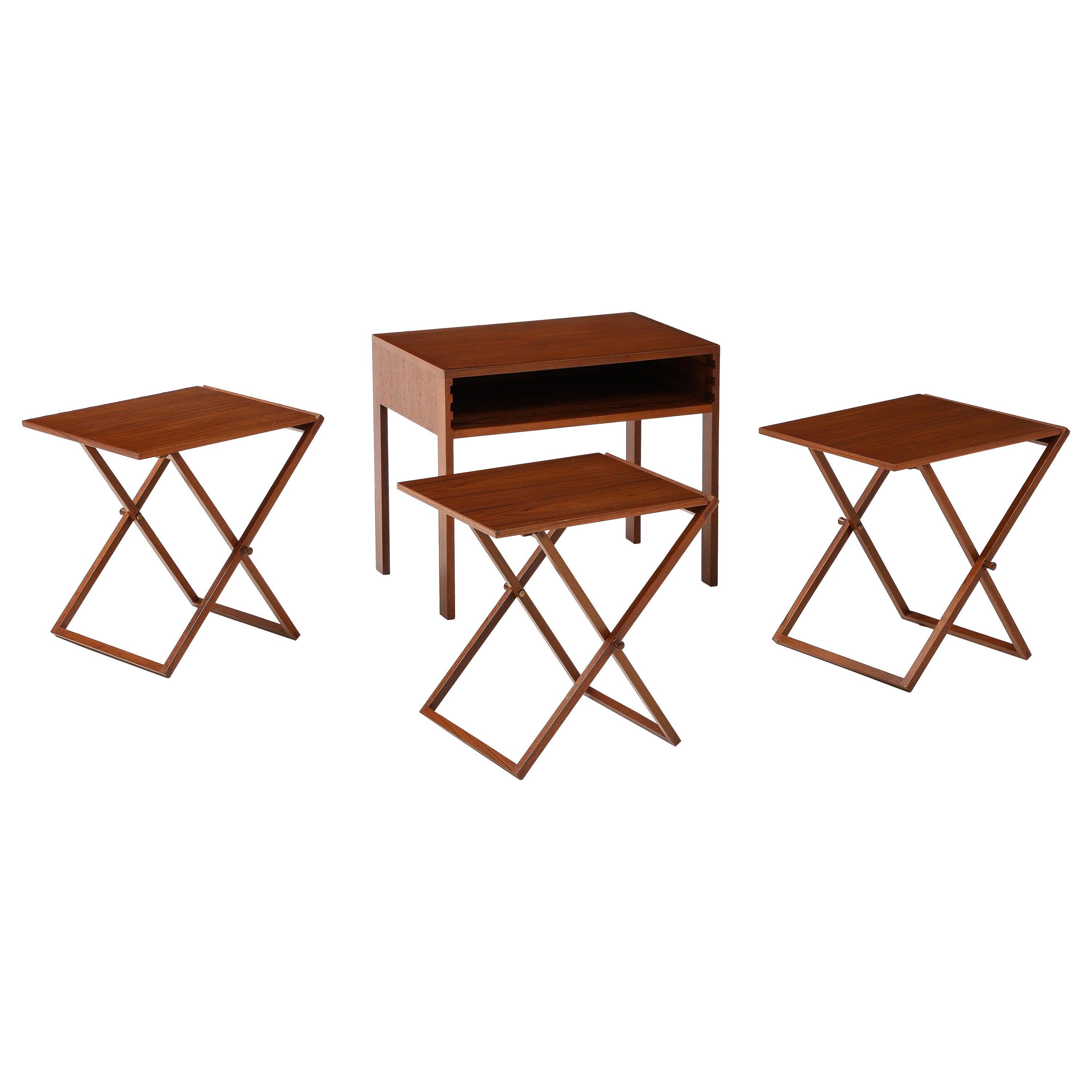 Illum Wikkelso Teak Folding Tables