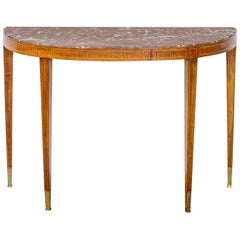 20th Century Paolo Buffa Wall Console with marble top 