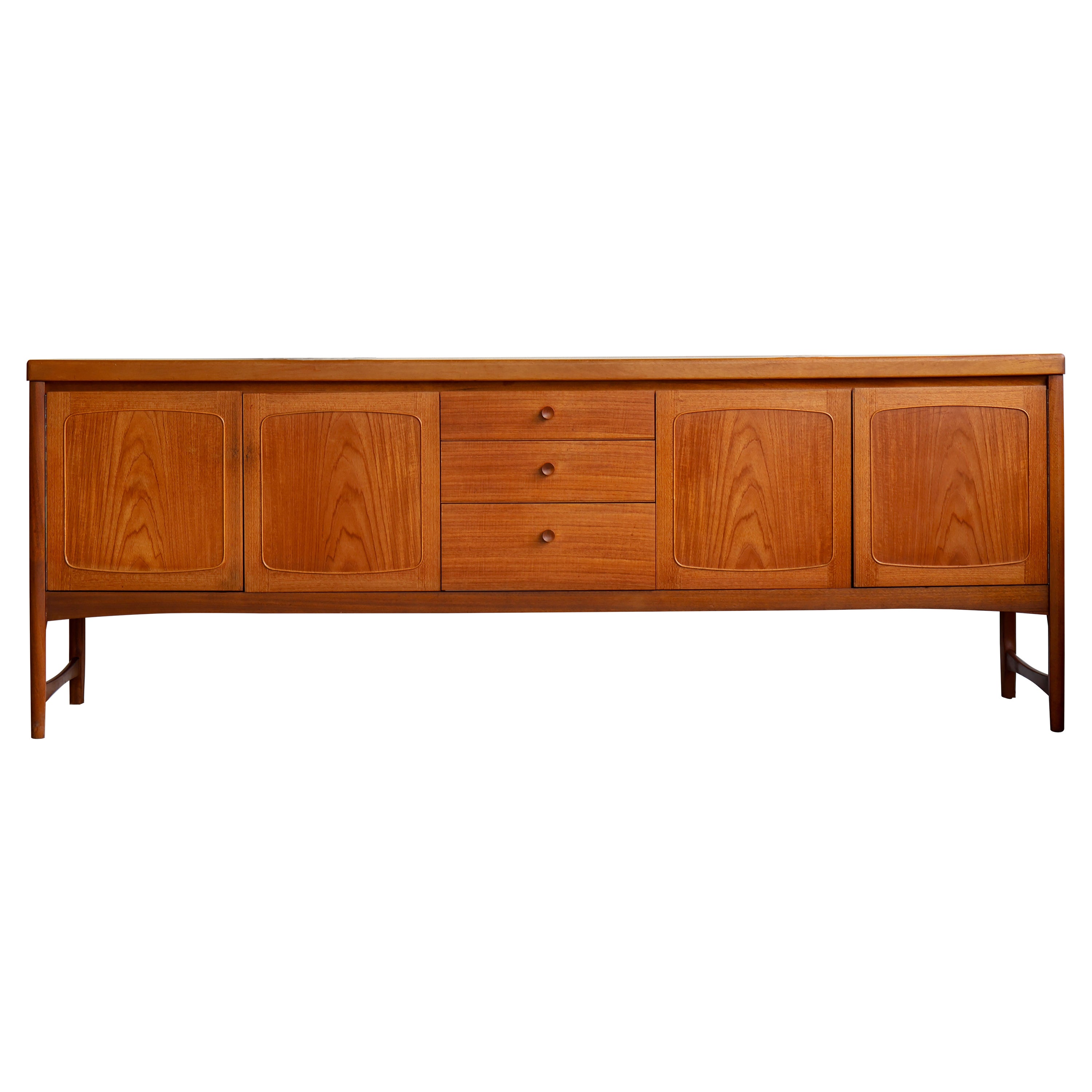 Extra langes Nathan-Sideboard, Mid-Century Modern