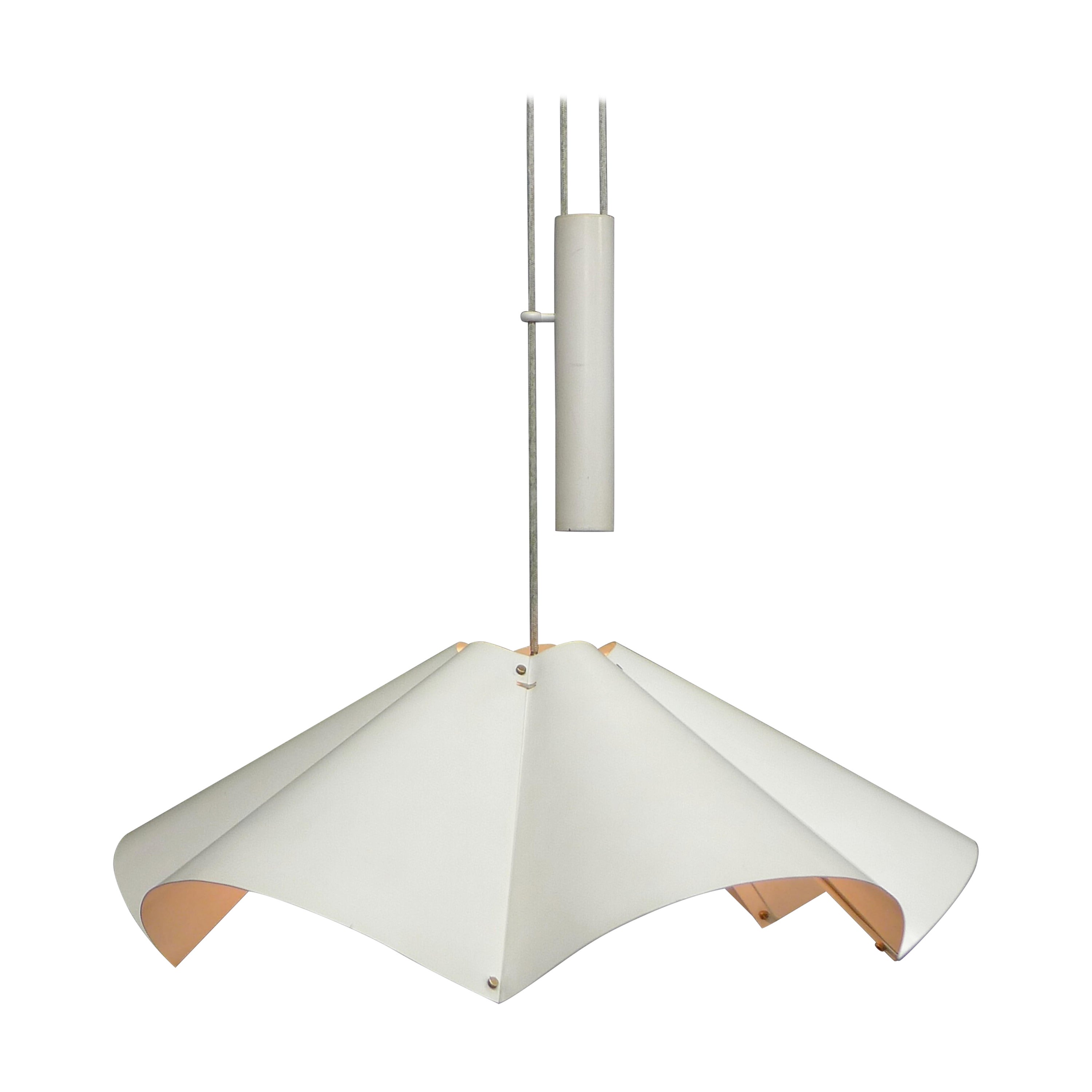 Gino Sarfatti for Arteluce, lampe suspendue Rise and Fall, modèle 2134, années 1950