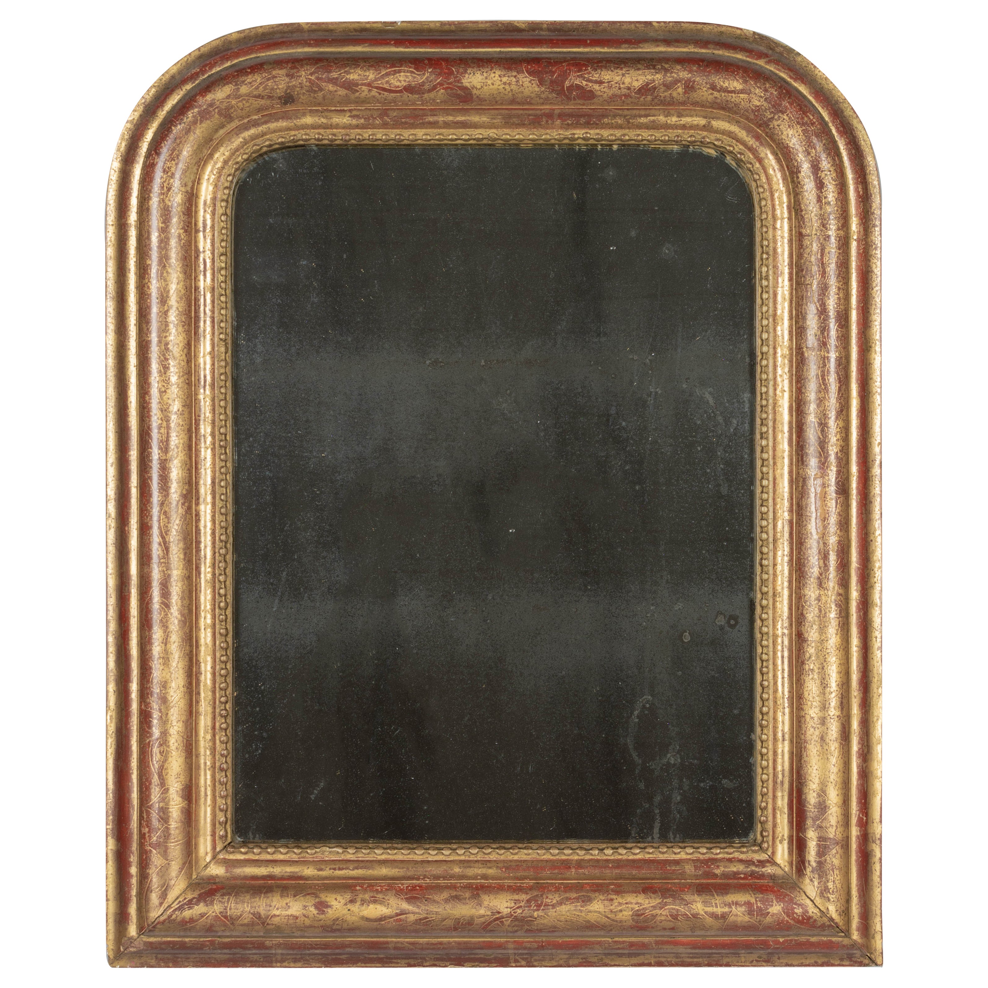 Miroir doré français Louis Philippe du 19ème siècle