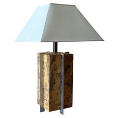 Lampe unique de style Milo Baughman du milieu du siècle dernier