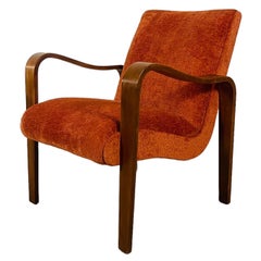 Retro Mid Century Modern Thonet Lounge Chair Reupholstered