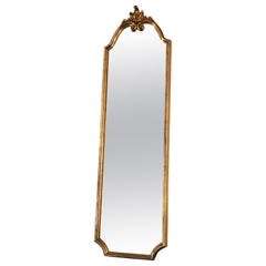 Used Deknudt Full Length Crested Mirror Hollywood Regency Belgium