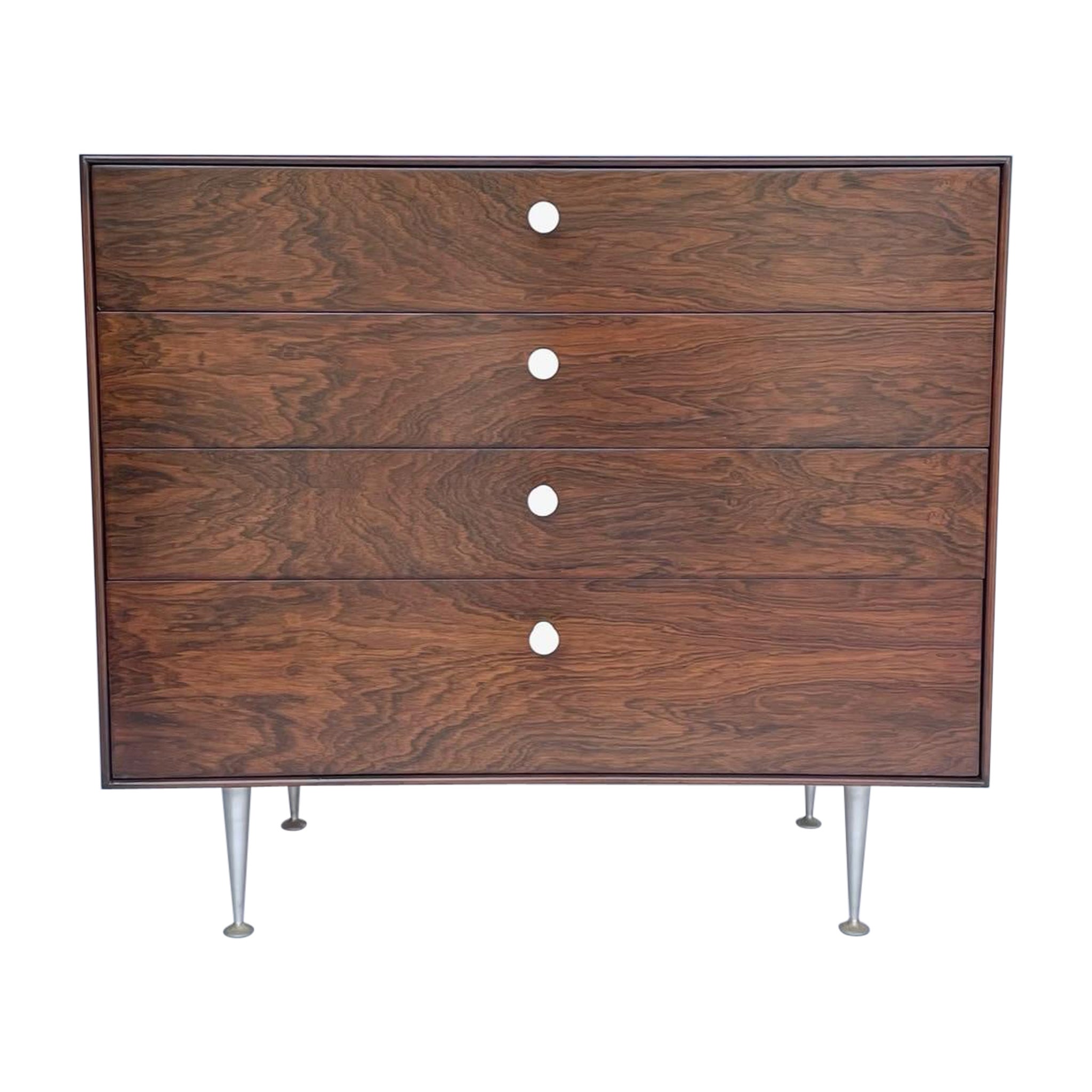 George Nelson Rosewood Thin Edge 4 drawer Dresser by Herman Miller #2 For Sale