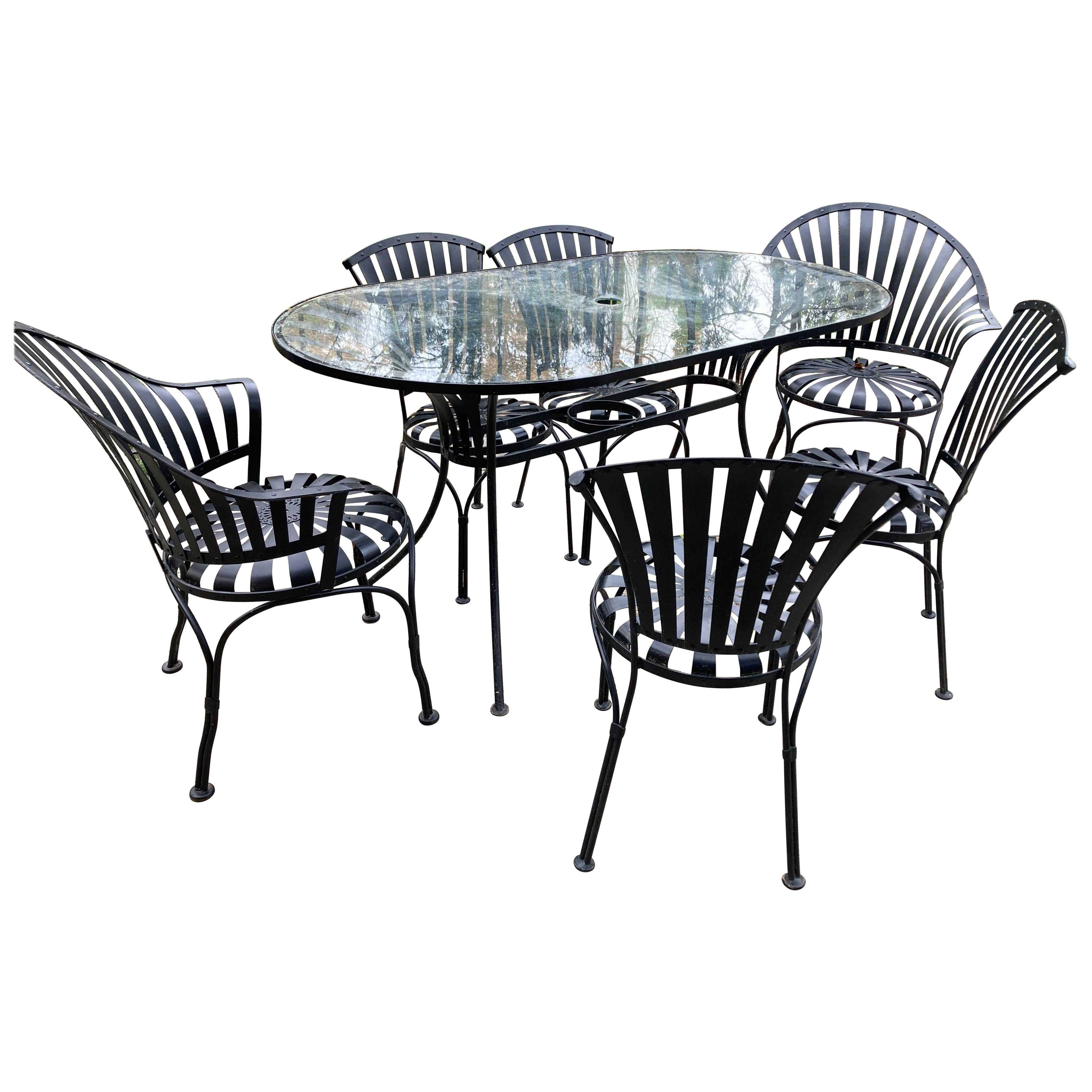 francois carre fan-back garden chairs 