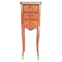 19th Century Small French Side Table With Bronze Detail