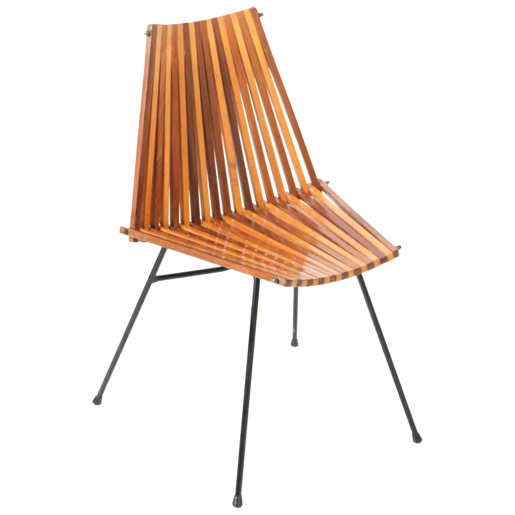 Mid-Century Modern Model 218 Side Chair by Dirk van Sliedregt for Rohé, 1961 For Sale