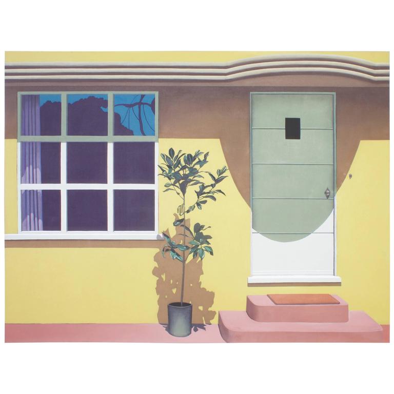 Acrylic Painting on Canvas of a House For Sale at 1stdibs