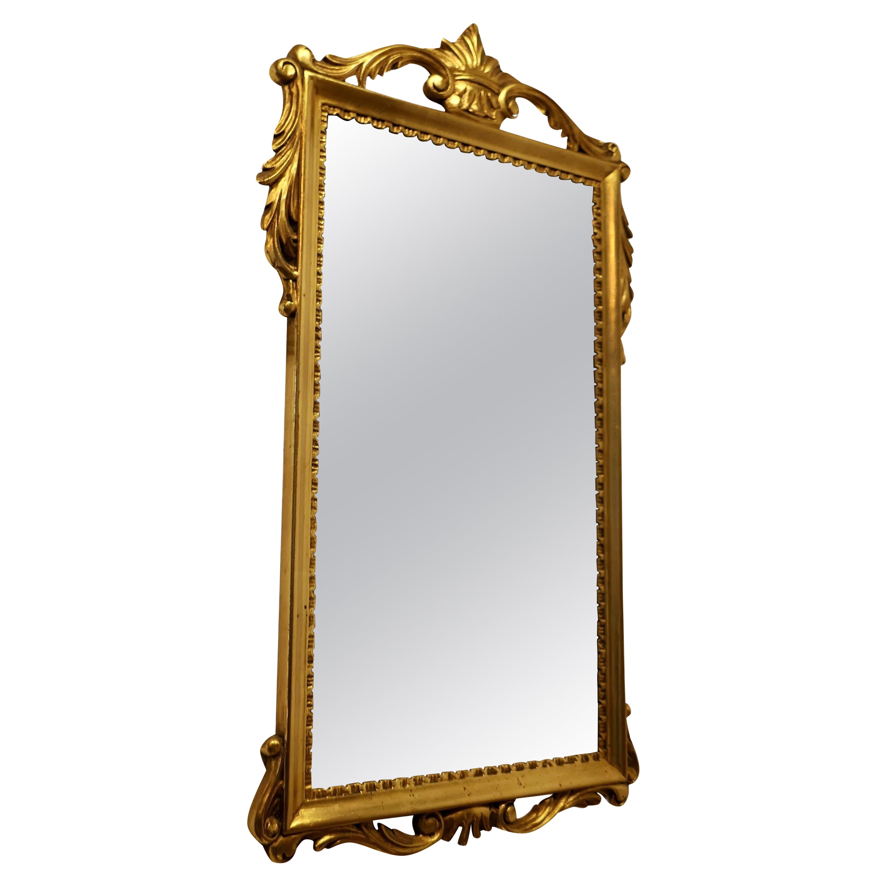 French Napoleon III Style Gilt Wall Mirror, Crown Crest   This is a very attract For Sale